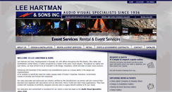 Desktop Screenshot of leehartman.com