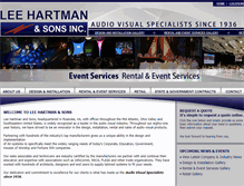 Tablet Screenshot of leehartman.com